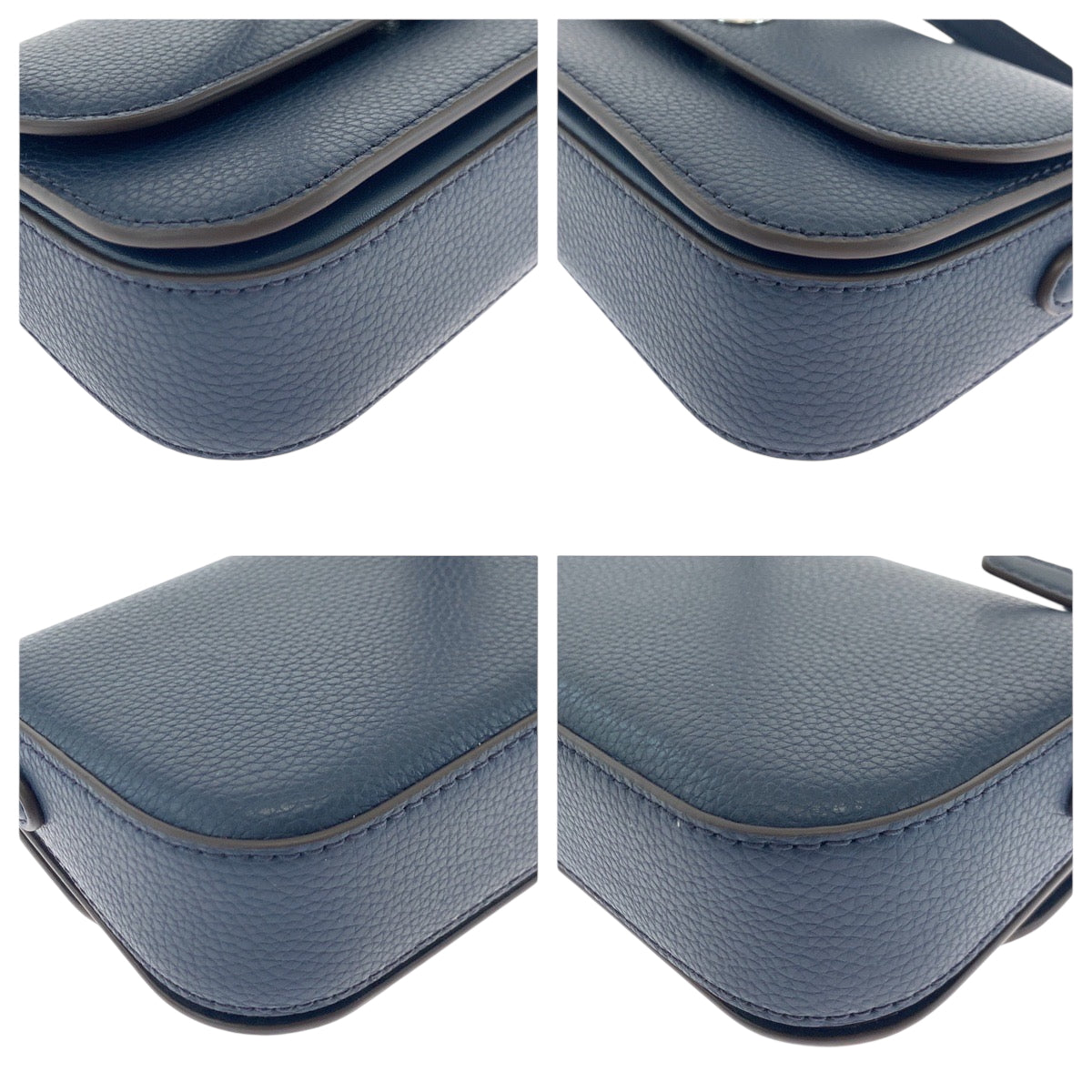 17828
Michael Kors マイケルコース ロゴ ネイビー シルバー金具 レザー 35F4STVC1L ショルダーバッグ ポシェット レディース N25