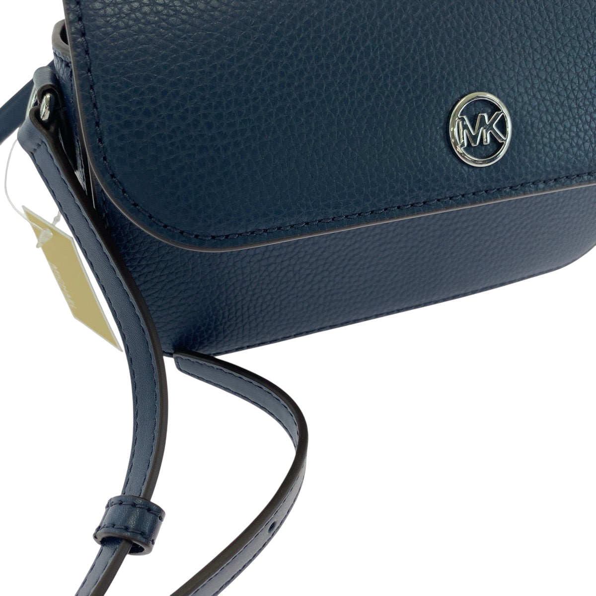 17828
Michael Kors マイケルコース ロゴ ネイビー シルバー金具 レザー 35F4STVC1L ショルダーバッグ ポシェット レディース N25