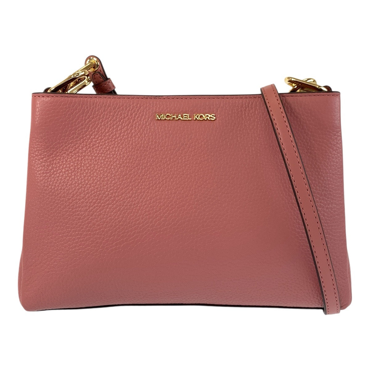17830
Michael Kors マイケルコース ピンク ゴールド金具 レザー ショルダーバッグ ポシェット  レディース N23