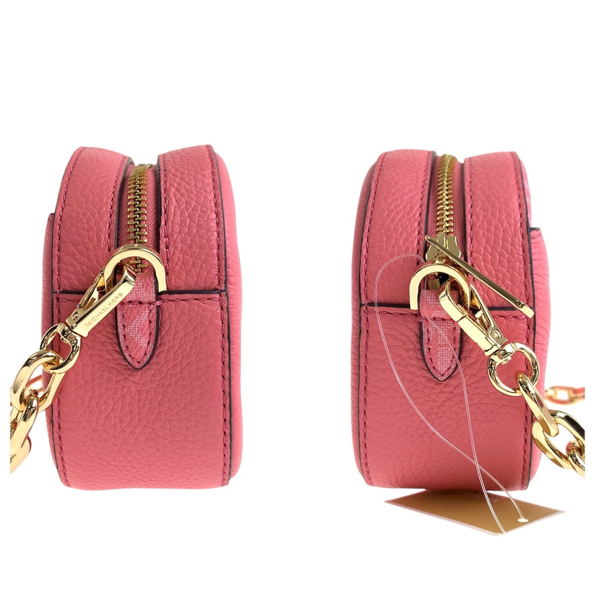 17831
Michael Kors マイケルコース ピンク ゴールド金具 レザー ショルダーバッグ ポシェット レディース N23