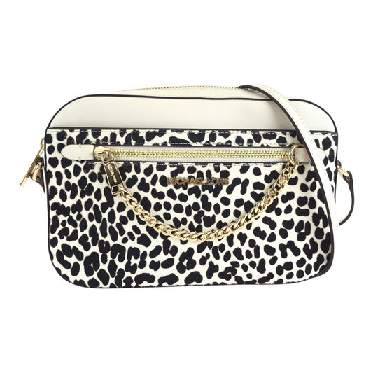 17832
Michael Kors マイケルコース ホワイト ゴールド金具 ハラコ / レザー ショルダーバッグ ポシェット レディース N23