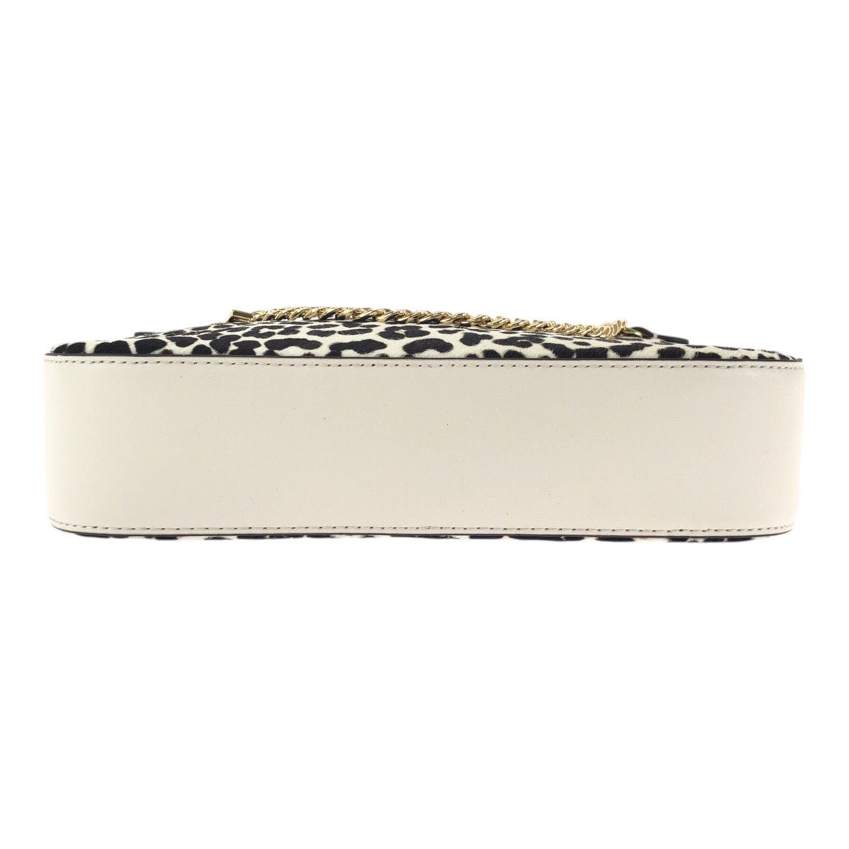 17832
Michael Kors マイケルコース ホワイト ゴールド金具 ハラコ / レザー ショルダーバッグ ポシェット レディース N23