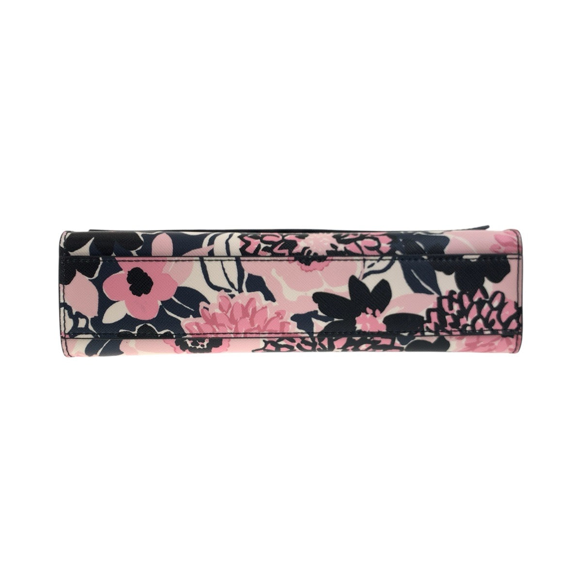 17833
Kate Spade ケイトスペード フラワー ピンク ブラック ゴールド金具 PVC ショルダーバッグ ポシェット レディース N23