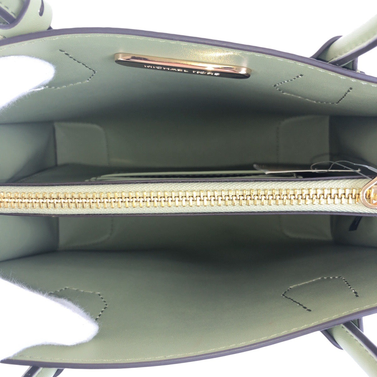 17835
Michael Kors マイケルコース グリーン ゴールド金具 レザー トートバッグ ショルダーバッグ 2WAY レディース N23