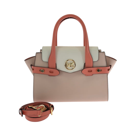 17838
Michael Kors マイケルコース ロゴ ピンク ホワイト ゴールド金具 レザー 35S2GNMS8T ショルダーバッグ ハンドバッグ 2way レディース N25