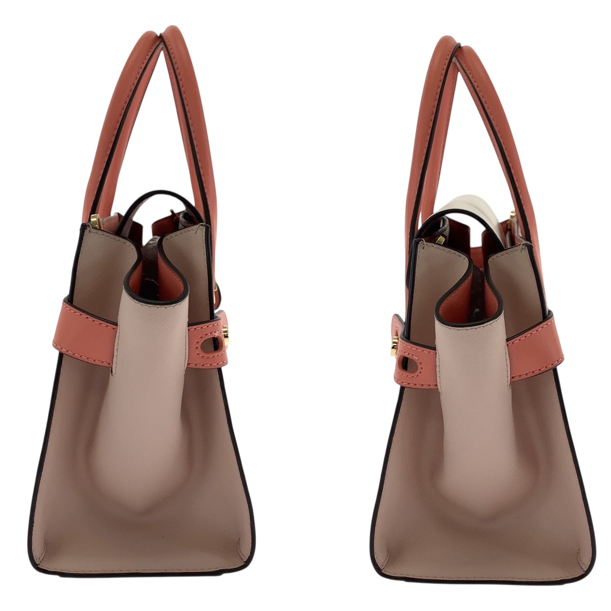 17838
Michael Kors マイケルコース ロゴ ピンク ホワイト ゴールド金具 レザー 35S2GNMS8T ショルダーバッグ ハンドバッグ 2way レディース N25