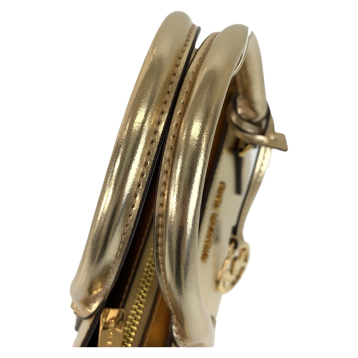 17839
Michael Kors マイケルコース SHEILA ペールゴールド PVC ハンドバッグ ショルダーバッグ 2way  レディース N23