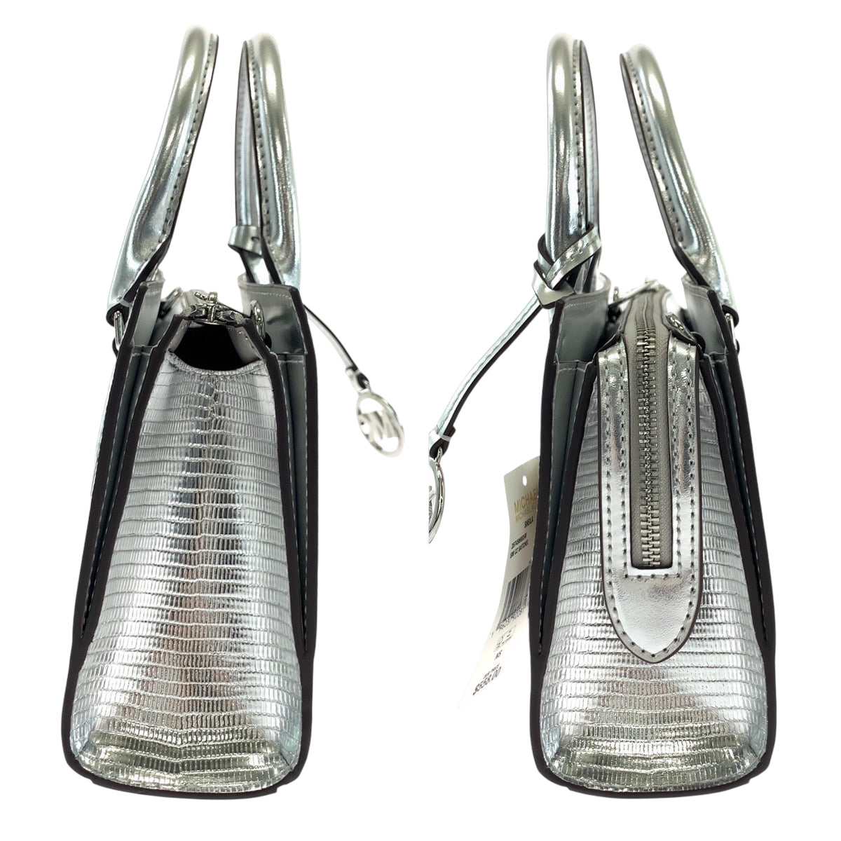 17840
Michael Kors マイケルコース SHEILA ロゴ シルバー シルバー金具 レザー ショルダーバッグ ハンドバッグ 2way レディース N25