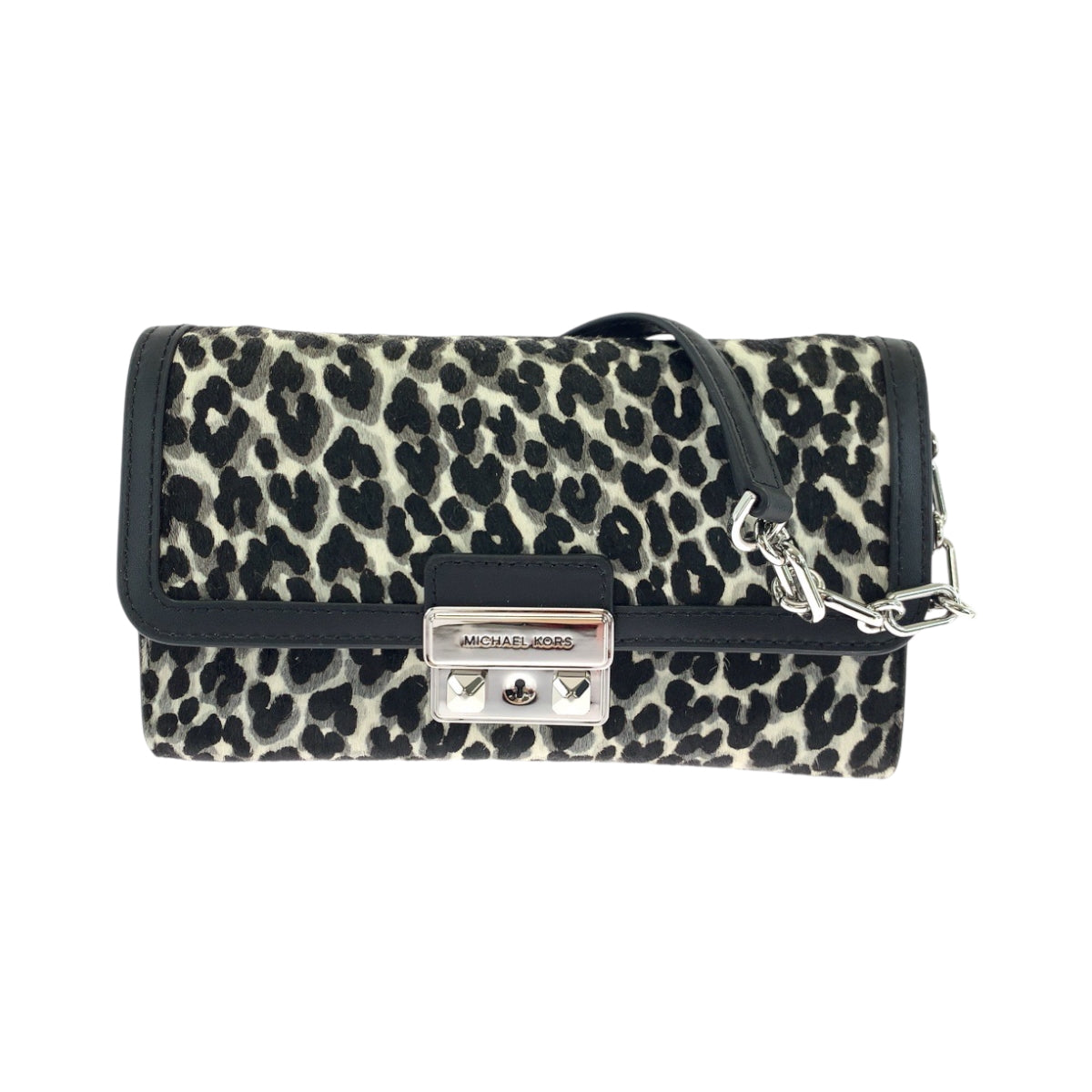 17841
Michael Kors マイケルコース ハラコ レオパード柄 ブラック 黒 マルチカラー シルバー金具 ハラコ 32T4S2RC9H ショルダーバッグ ショルダーウォレット  レディース N18