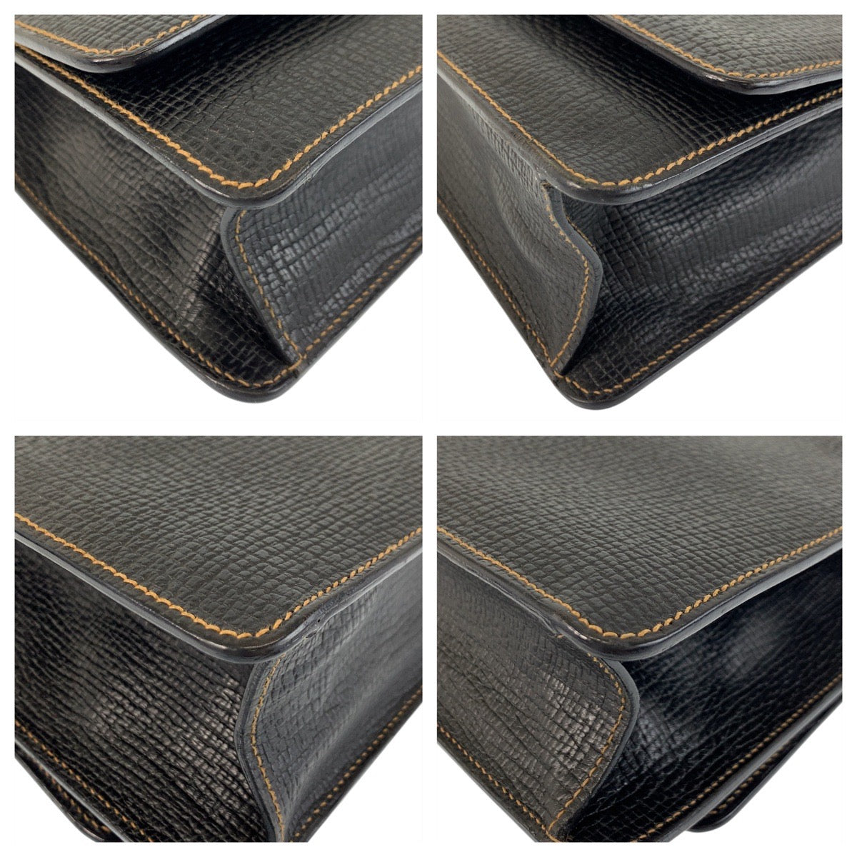 17847
LOEWE ロエベ ヴィンテージ バルセロナ ブラック 黒 ゴールド金具 レザー ハンドバッグ ショルダーバッグ レディース A62