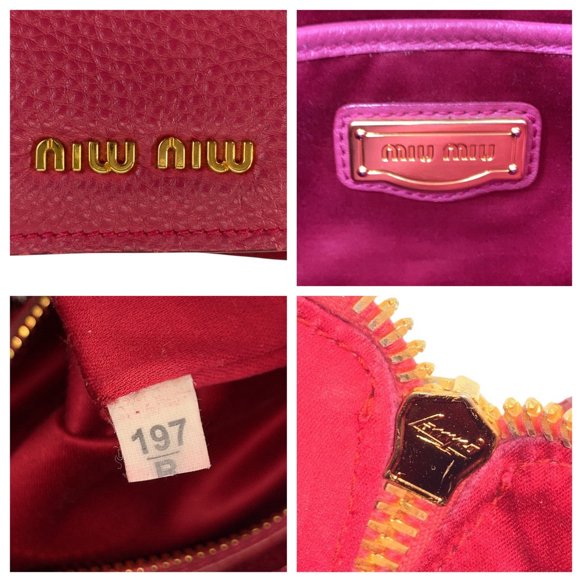 17848
Miu Miu ミュウ ミュウ ヴィッテロ カリブ ピンク ゴールド金具 レザー ハンドバッグ トートバッグ ショルダーバッグ 2way  レディース ABP48