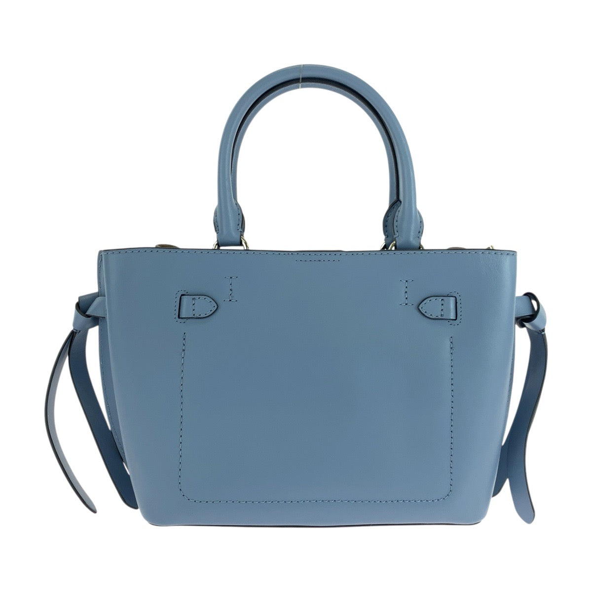 17851
Michael Kors マイケルコース ハミルトンレガシー ベルテッドサッチェル スモール ブルー シルバー金具 レザー ハンドバッグ ショルダーバッグ 2way レディース SA18