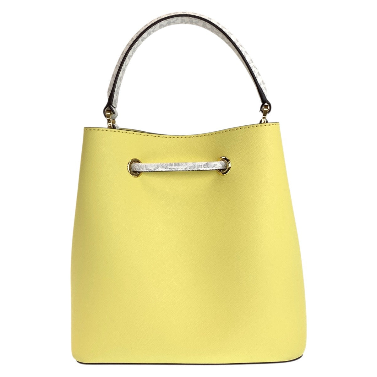 17853
Michael Kors マイケルコース イエロー ホワイト ゴールド金具 レザー ハンドバッグ ショルダーバッグ 2way レディース SA24