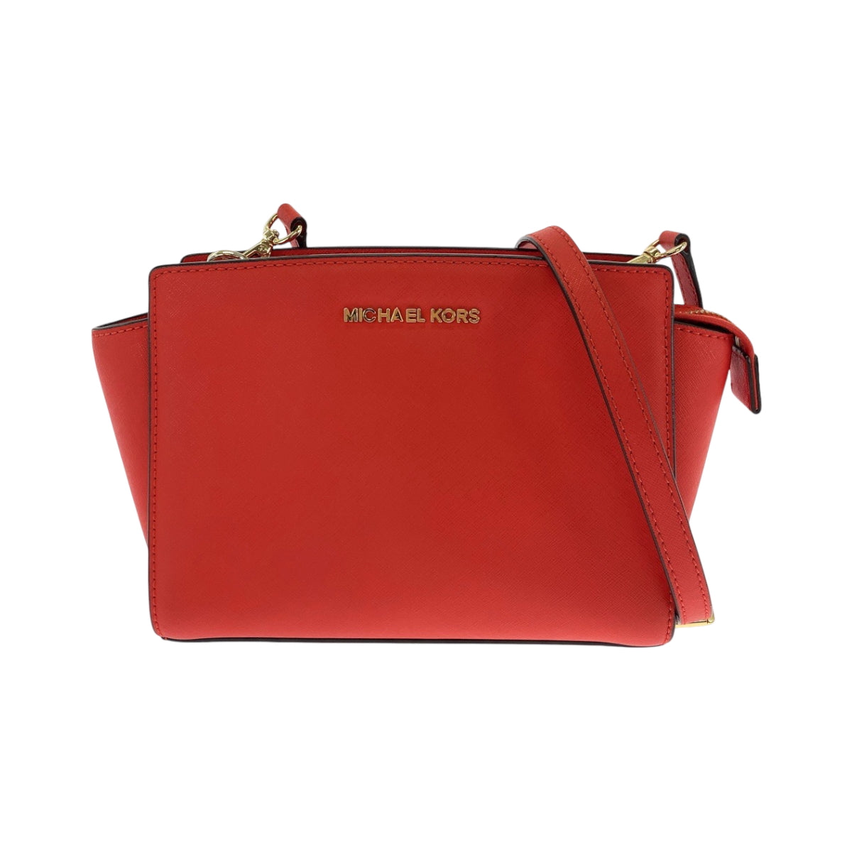 17855
Michael Kors マイケルコース ロゴ レッド ゴールド金具 PVC 30T3GLMM2L ショルダーバッグ 斜め掛け レディース SA16