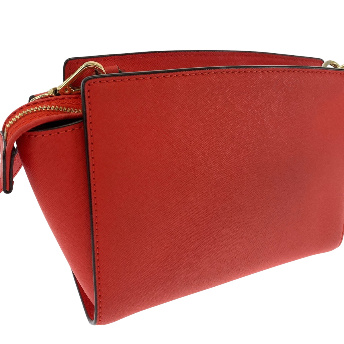 17855
Michael Kors マイケルコース ロゴ レッド ゴールド金具 PVC 30T3GLMM2L ショルダーバッグ 斜め掛け レディース SA16