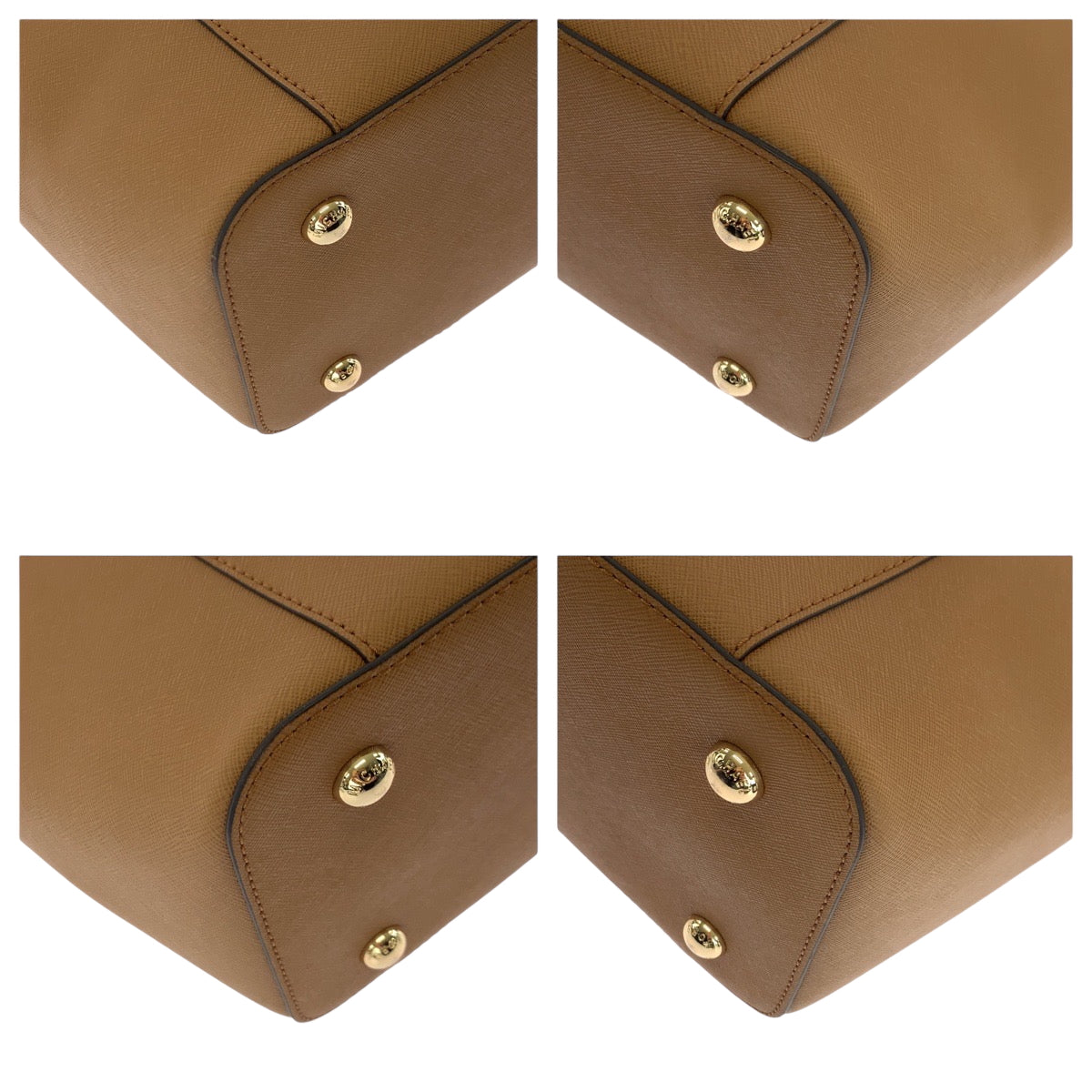 17860
Michael Kors マイケルコース ロゴ キャメル ゴールド金具 PVC トートバッグ ショルダーバッグ  レディース SA18