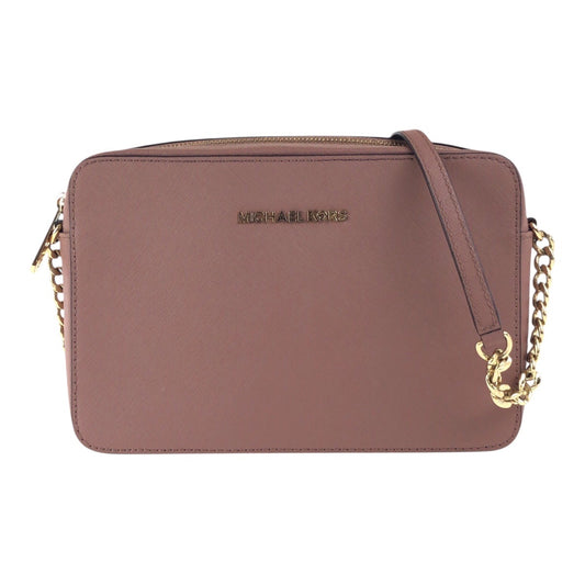 17865
Michael Kors マイケルコース ピンクブラウン ゴールド金具 PVC 斜め掛け ショルダーバッグ  レディース ABP18