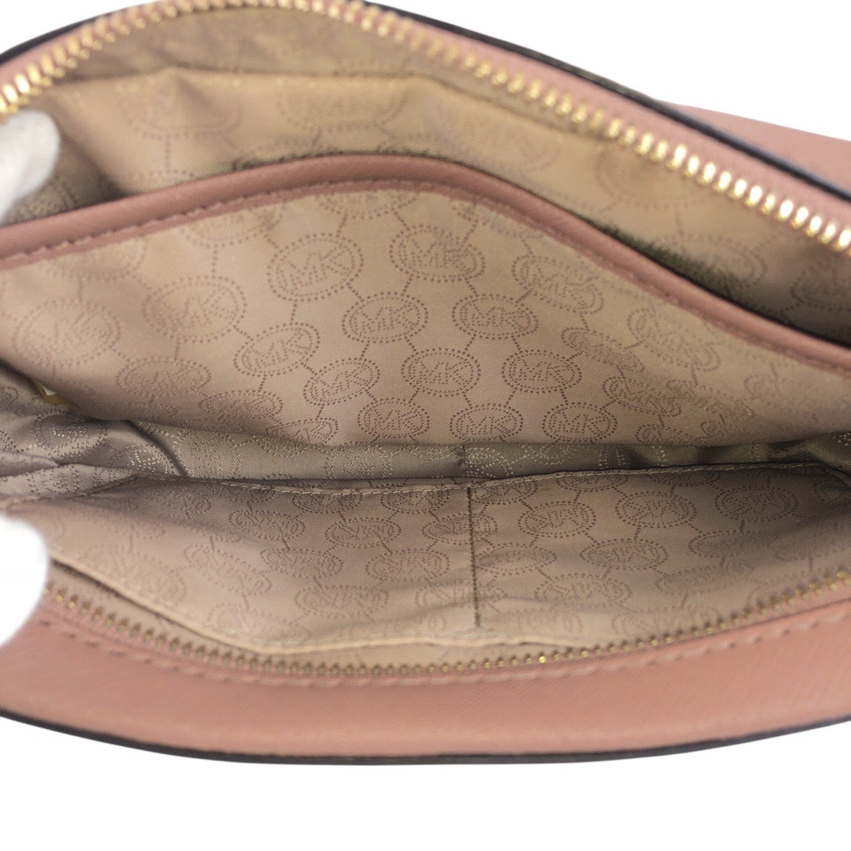 17865
Michael Kors マイケルコース ピンクブラウン ゴールド金具 PVC 斜め掛け ショルダーバッグ  レディース ABP18