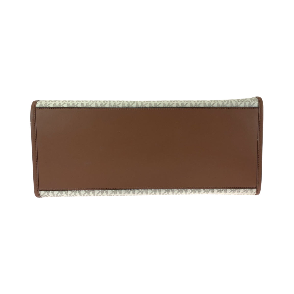 17868
Michael Kors マイケルコース ホワイト ブラウン  PVC ショルダーバッグ トートバッグ  レディース A