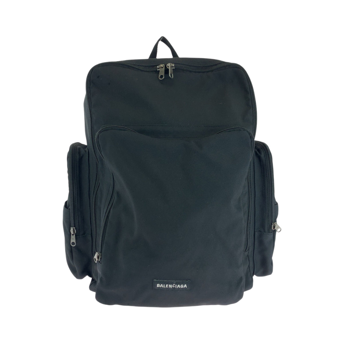 17869
BALENCIAGA バレンシアガ ロゴ ブラック 黒 シルバー金具 ナイロン 644036 リュックサック バックパック  メンズ ABP78