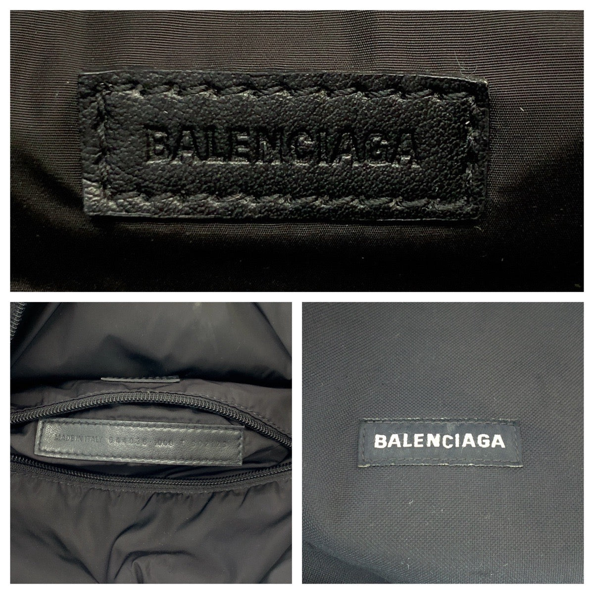 17869
BALENCIAGA バレンシアガ ロゴ ブラック 黒 シルバー金具 ナイロン 644036 リュックサック バックパック  メンズ ABP78