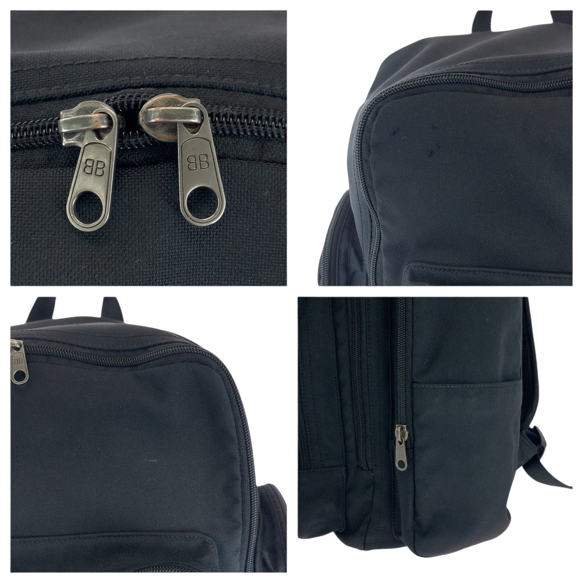 17869
BALENCIAGA バレンシアガ ロゴ ブラック 黒 シルバー金具 ナイロン 644036 リュックサック バックパック  メンズ ABP78