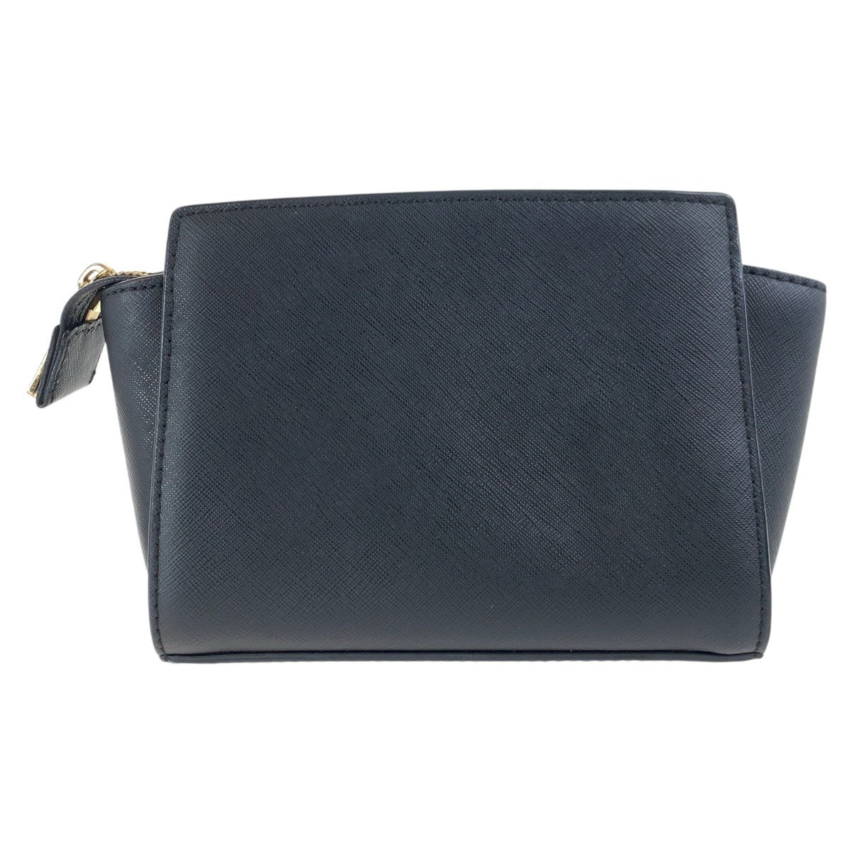 17870
Michael Kors マイケルコース ブラック 黒 ゴールド金具 レザー ショルダーバッグ ポシェット  レディース AB7