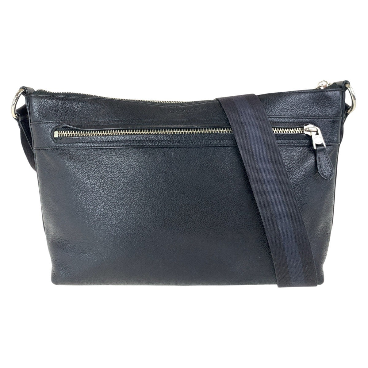 17871
COACH コーチ ブラック 黒 シルバー金具 レザー 54796 ショルダーバッグ ポシェット  メンズ ABP14