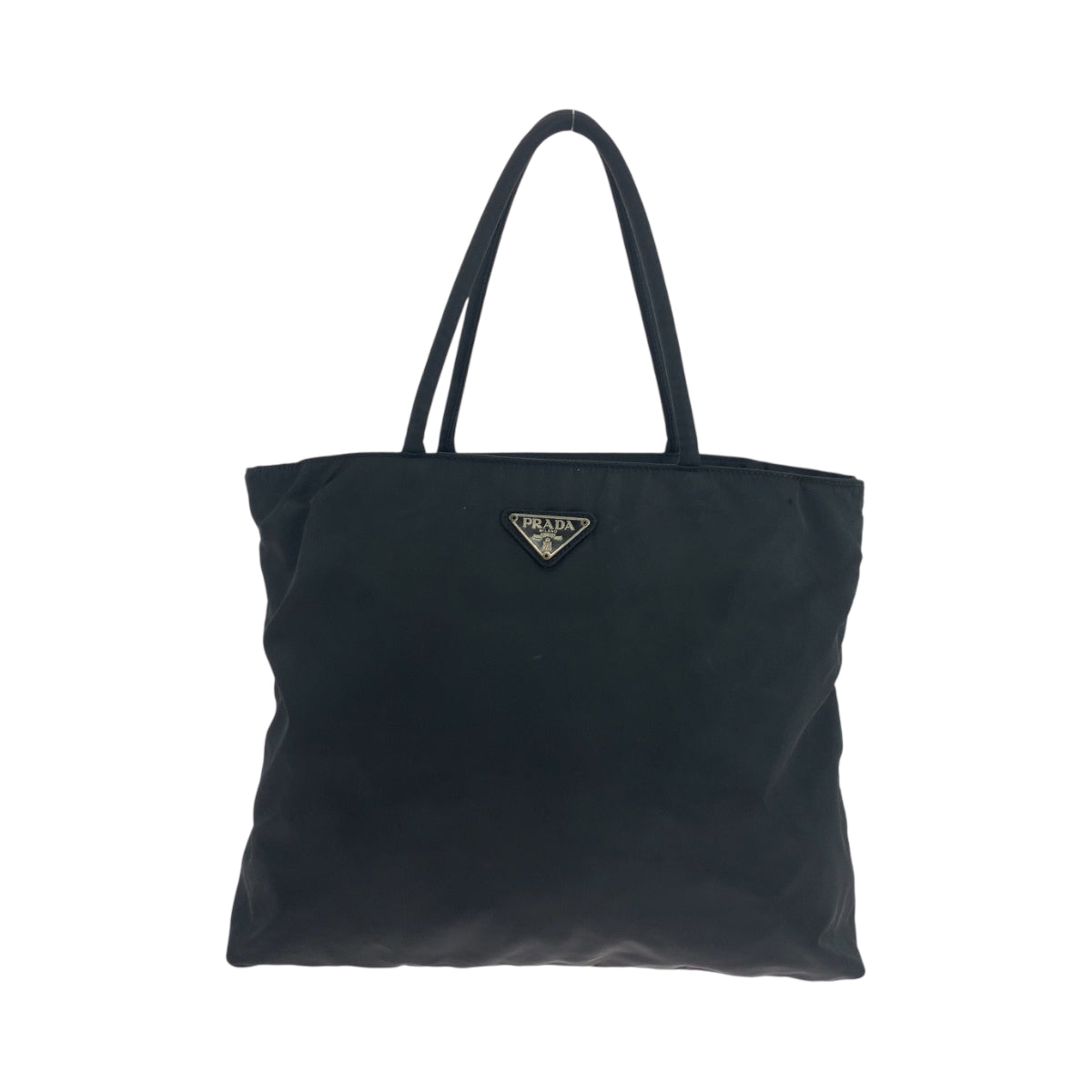 17881
PRADA プラダ テスート 三角ロゴプレート ブラック 黒 シルバー金具 ナイロン トートバッグ ショルダーバッグ レディース ABP39