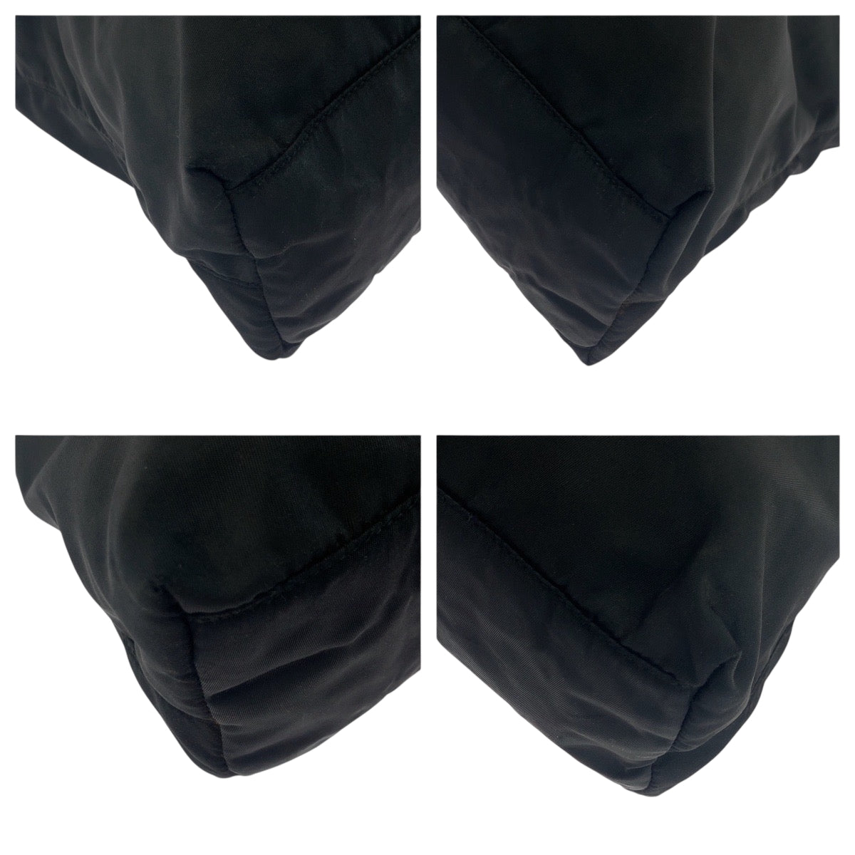 17881
PRADA プラダ テスート 三角ロゴプレート ブラック 黒 シルバー金具 ナイロン トートバッグ ショルダーバッグ レディース ABP39