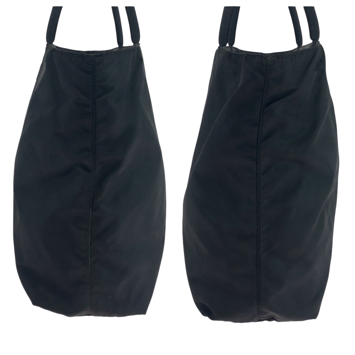 17881
PRADA プラダ テスート 三角ロゴプレート ブラック 黒 シルバー金具 ナイロン トートバッグ ショルダーバッグ レディース ABP39