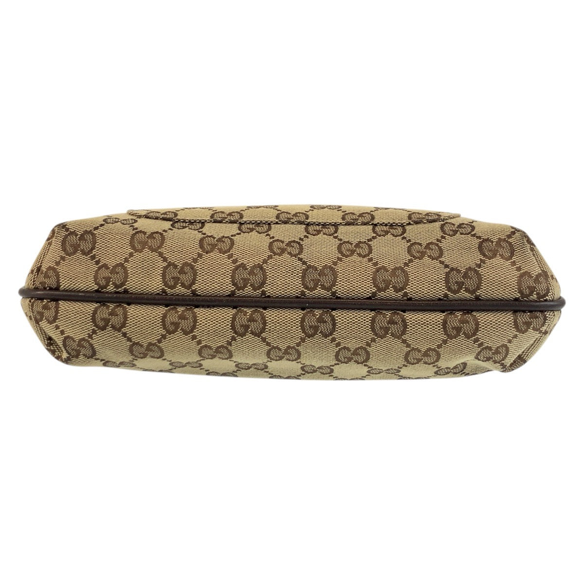 17886
GUCCI Beige Brown GG Canvas 122793 Shoulder Bag Pochette Women's ABP38