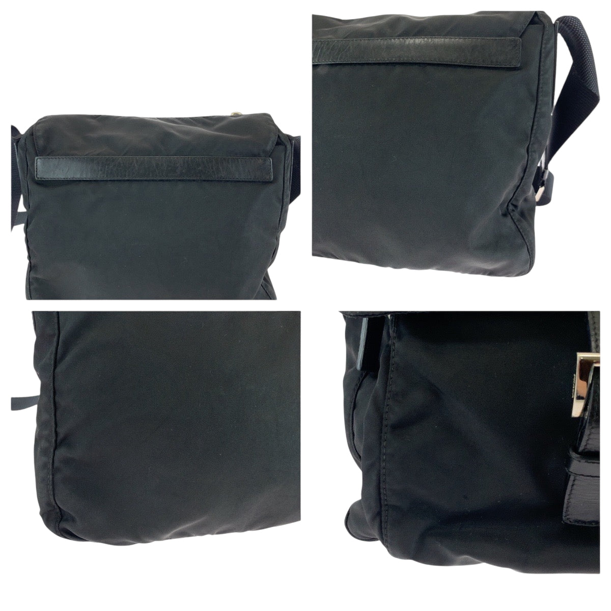 17889
PRADA プラダ テスート 三角ロゴプレート ブラック 黒 シルバー金具 ナイロン BT8994 ショルダーバッグ ポシェット  レディース ABP40