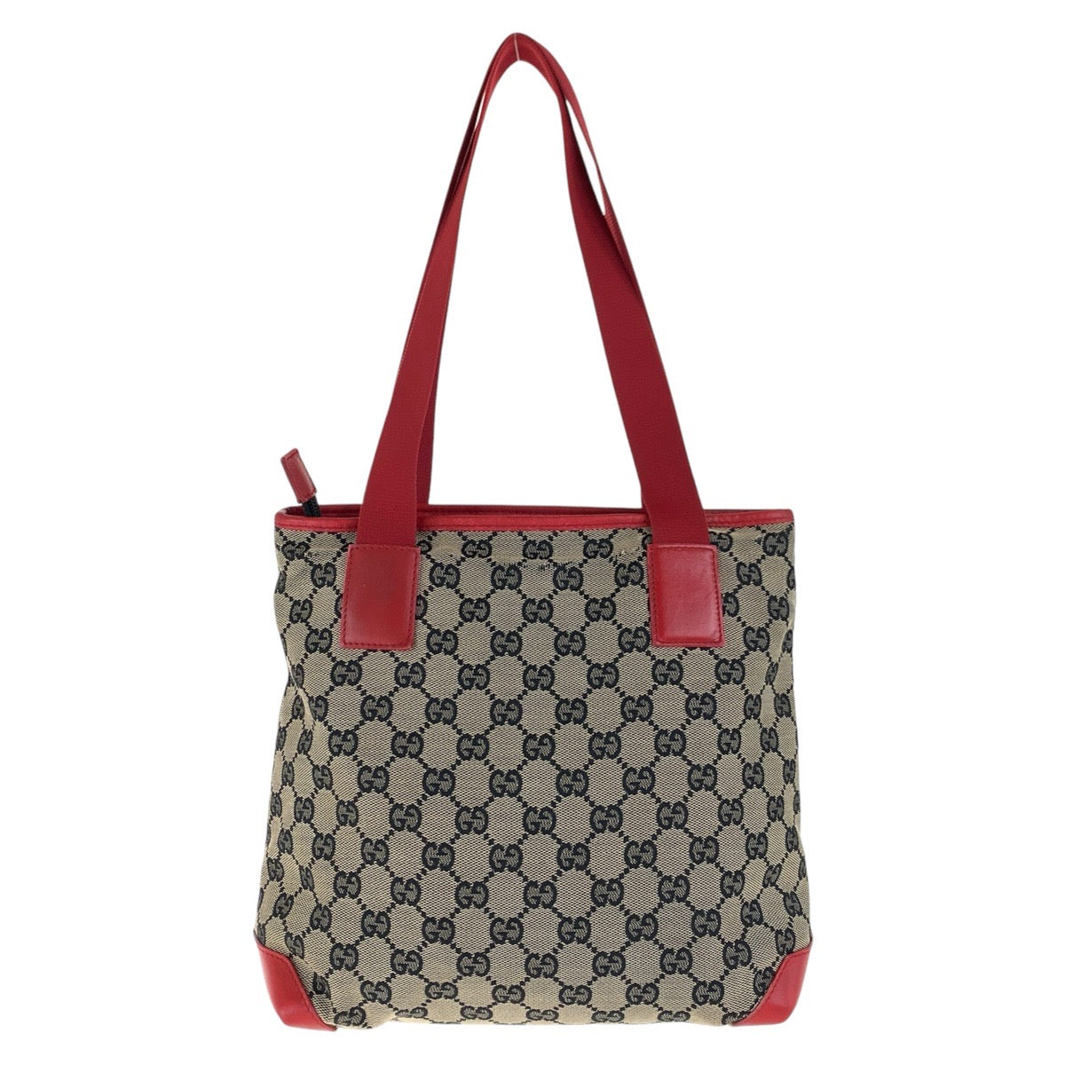 17891
GUCCI グッチ レッド シルバー金具 GGキャンバス / レザー 019 0402 トートバッグ ショルダーバッグ  レディース ABP40