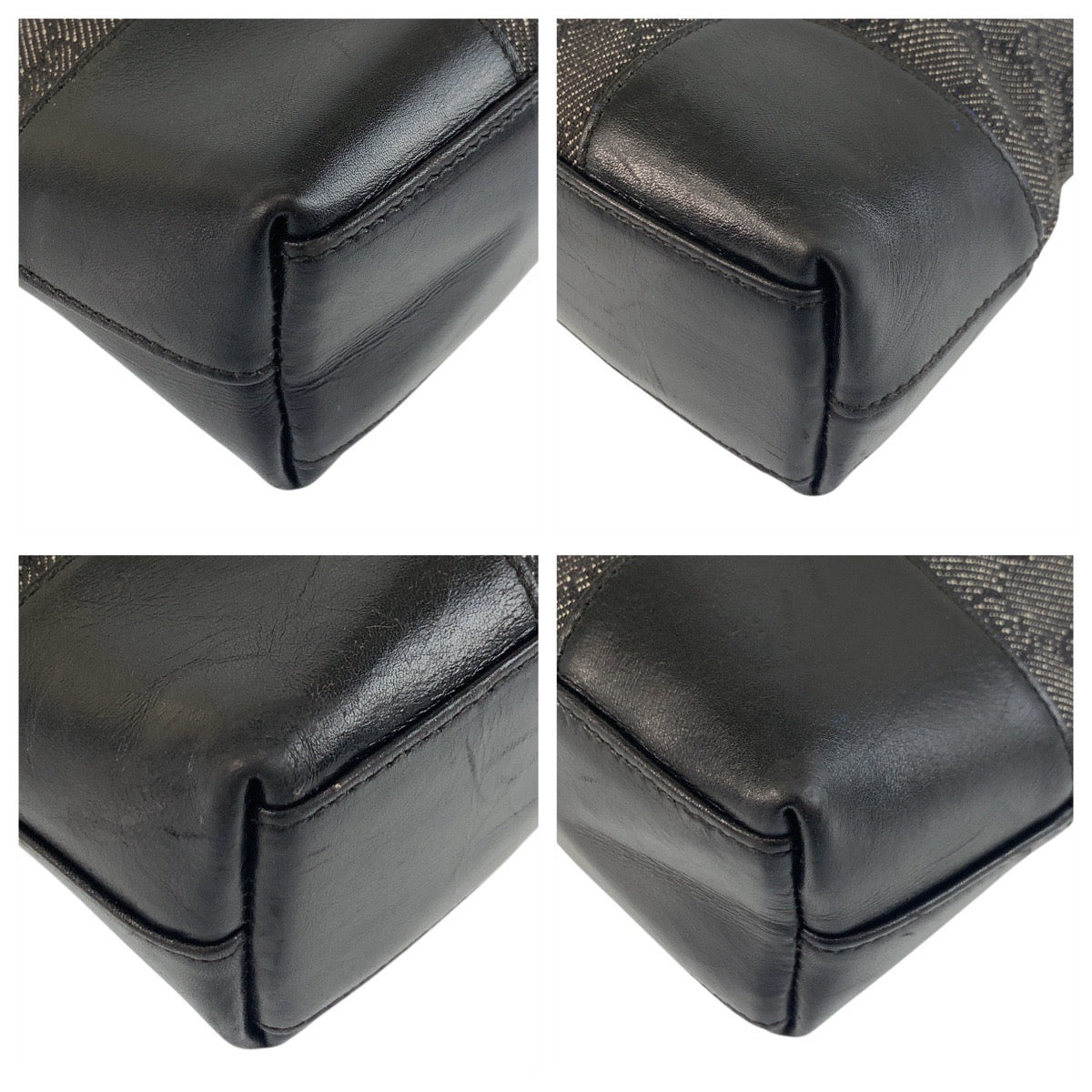 17895
GUCCI グッチ ブラック 黒 シルバー金具 GGキャンバス / レザー 143745 ショルダーバッグ レディース ABP35