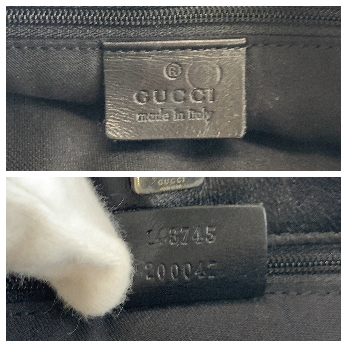 17895
GUCCI グッチ ブラック 黒 シルバー金具 GGキャンバス / レザー 143745 ショルダーバッグ レディース ABP35