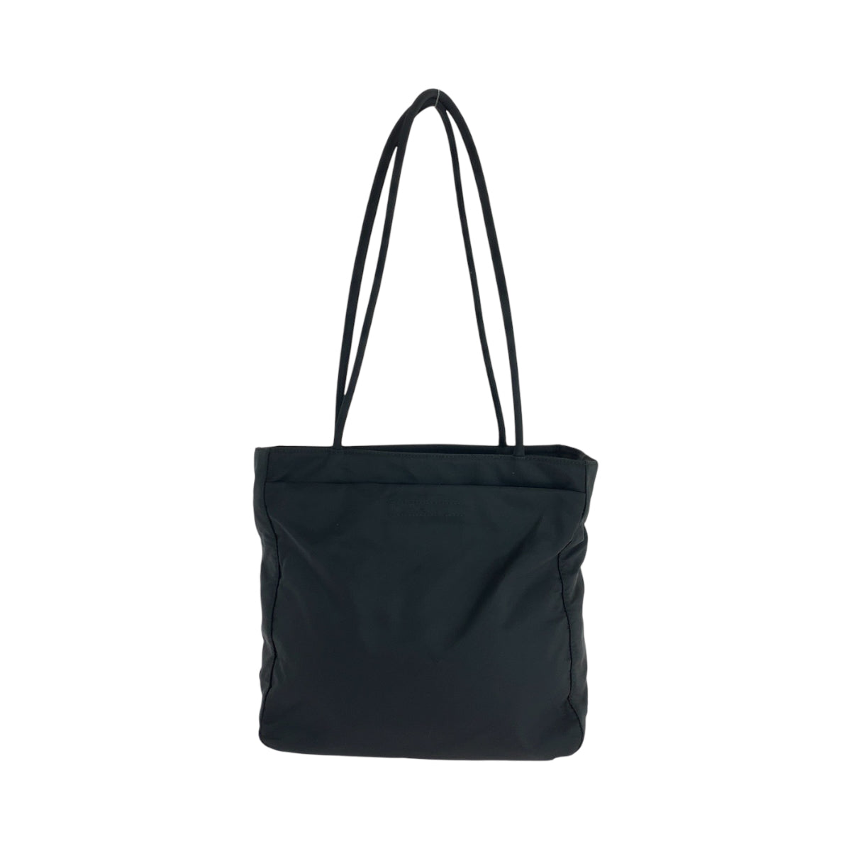 17899
PRADA プラダ テスート 三角ロゴプレート ブラック 黒 シルバー金具 ナイロン トートバッグ ショルダーバッグ  レディース AB33