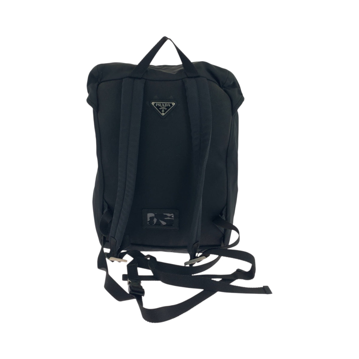 17909
PRADA プラダ テスート 三角ロゴプレート ブラック 黒 シルバー金具 ナイロン VZ135973 リュックサック バックパック  メンズ ABP42