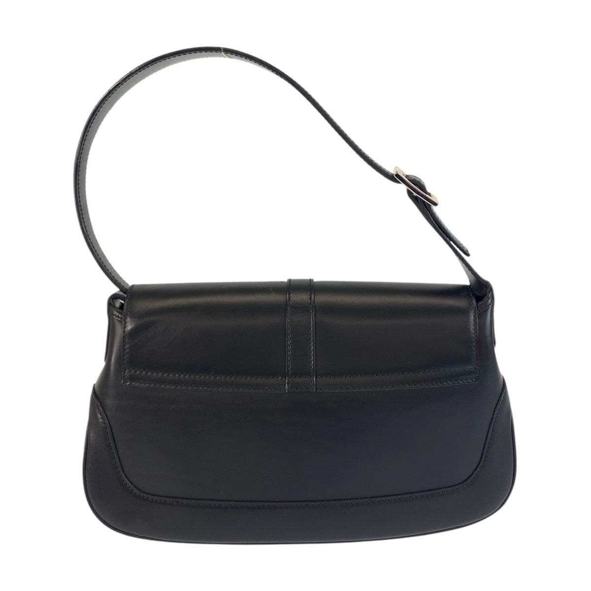 17911
GUCCI グッチ ジャッキー ブラック 黒 シルバー金具 レザー 001 3824 ショルダーバッグ  レディース