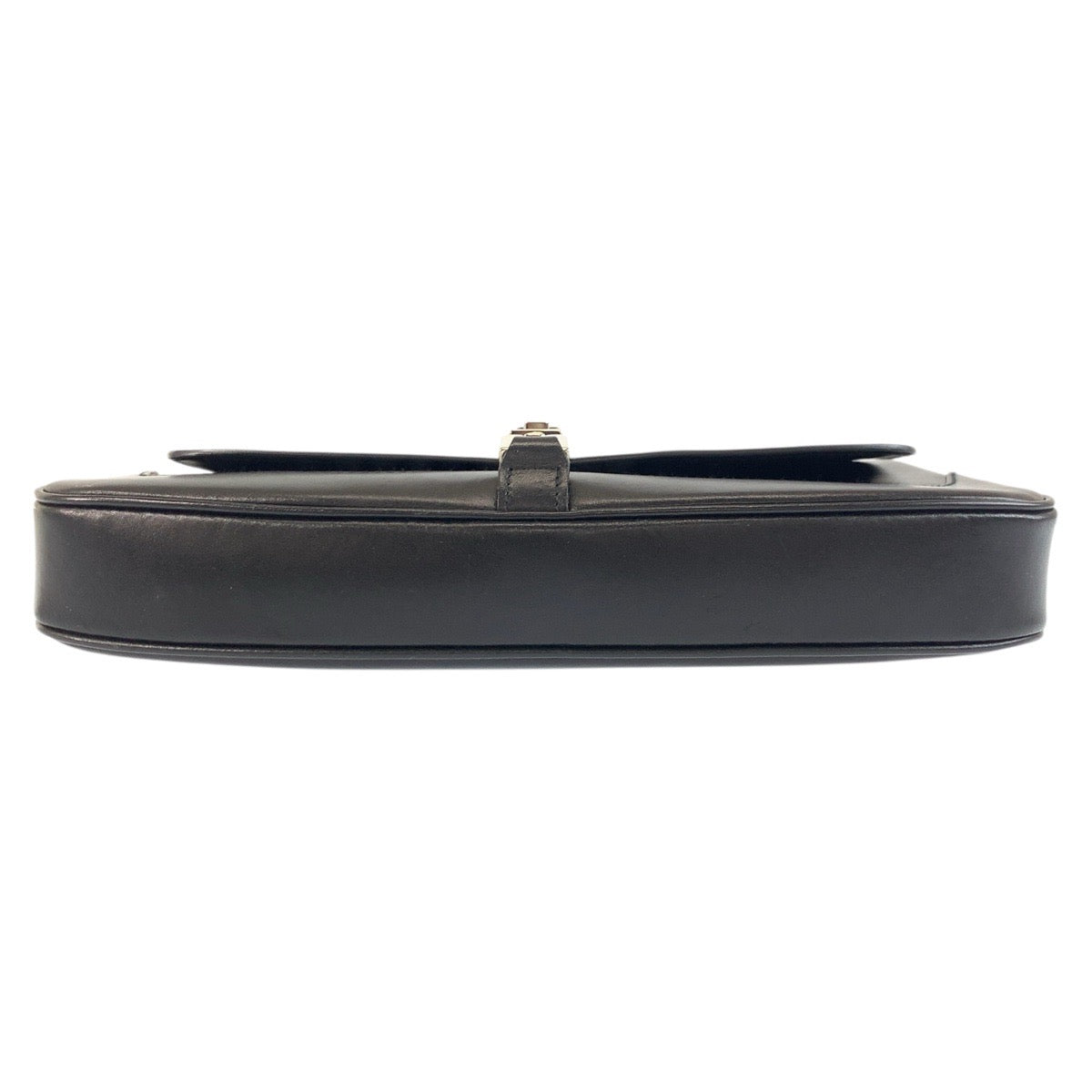 17911
GUCCI グッチ ジャッキー ブラック 黒 シルバー金具 レザー 001 3824 ショルダーバッグ  レディース