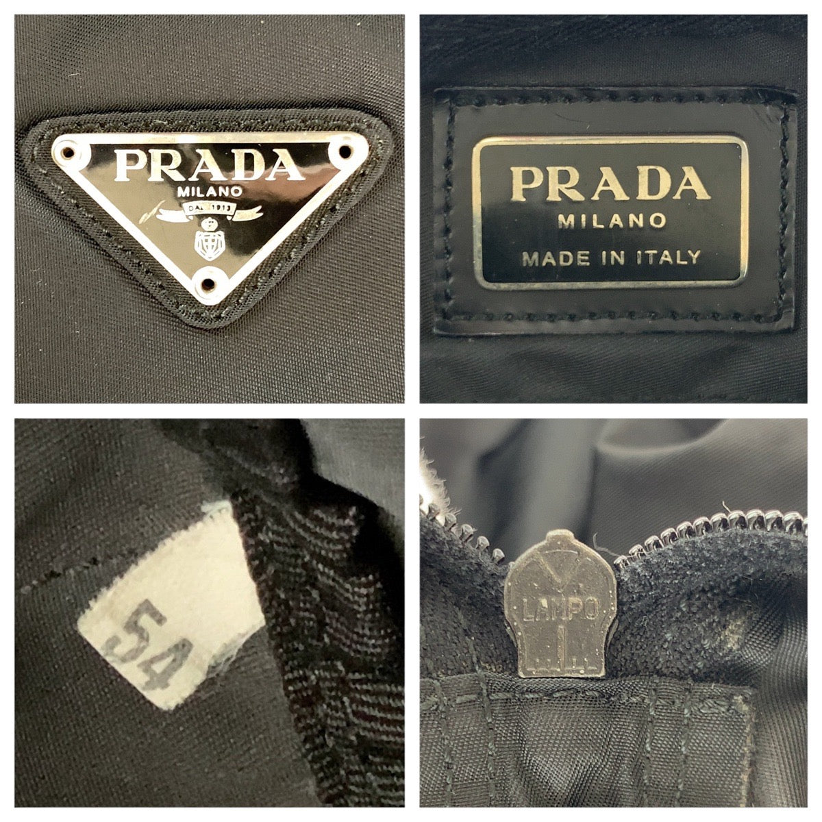 17917
PRADA プラダ テスート 三角ロゴプレート ブラック 黒 シルバー金具 ナイロン ボストンバッグ 男女兼用  メンズ ABP42