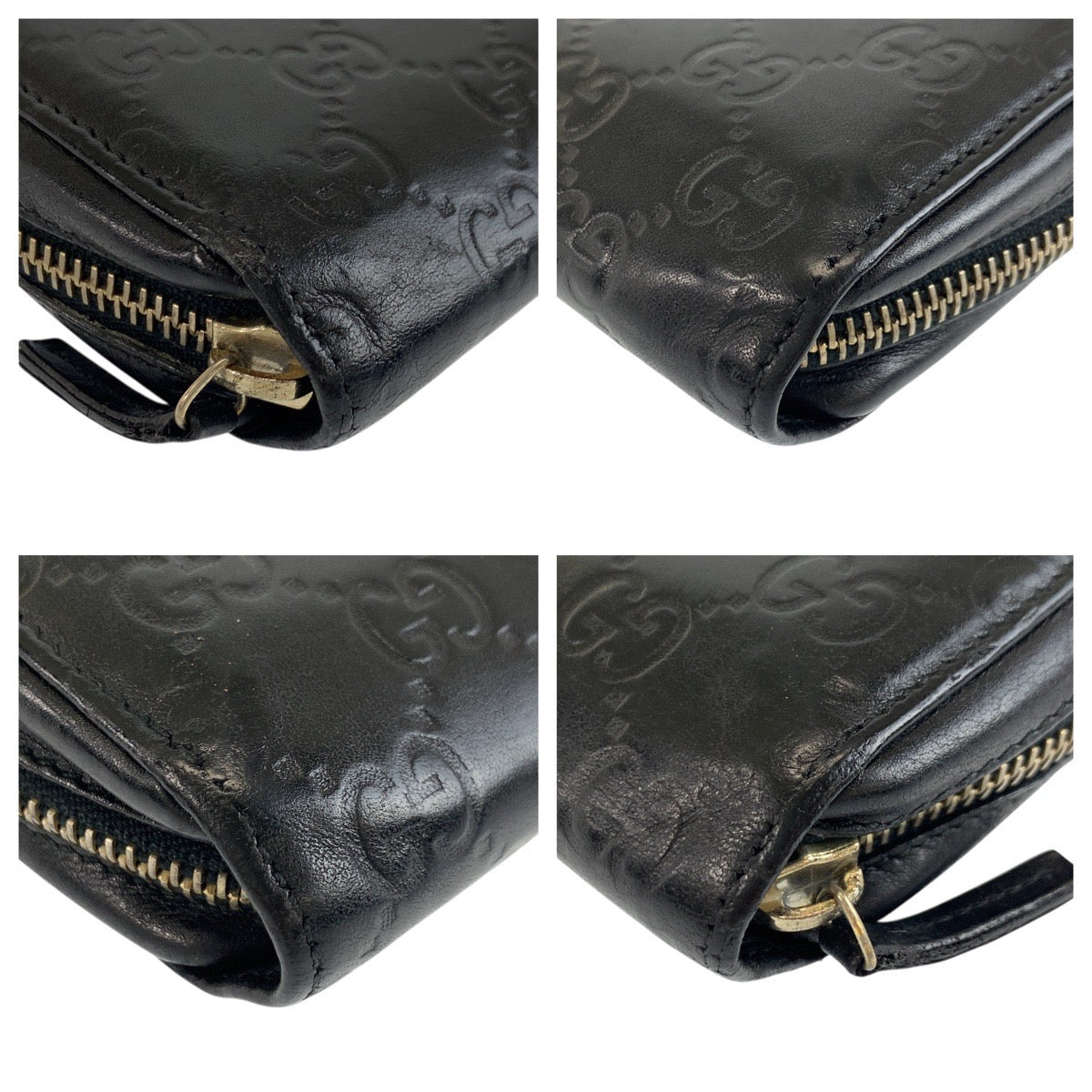 17926
GUCCI グッチ グッチシマ ブラック 黒 ゴールド金具 レザー 245915 長財布 ロングウォレット  メンズ