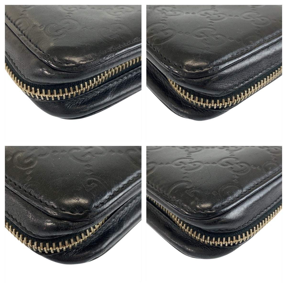 17926
GUCCI グッチ グッチシマ ブラック 黒 ゴールド金具 レザー 245915 長財布 ロングウォレット  メンズ