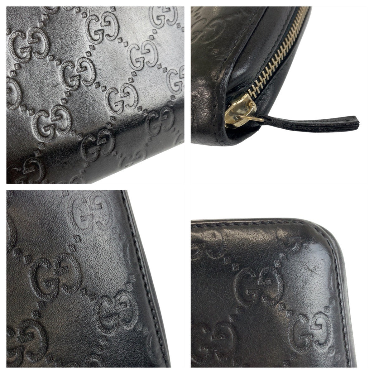 17926
GUCCI グッチ グッチシマ ブラック 黒 ゴールド金具 レザー 245915 長財布 ロングウォレット  メンズ