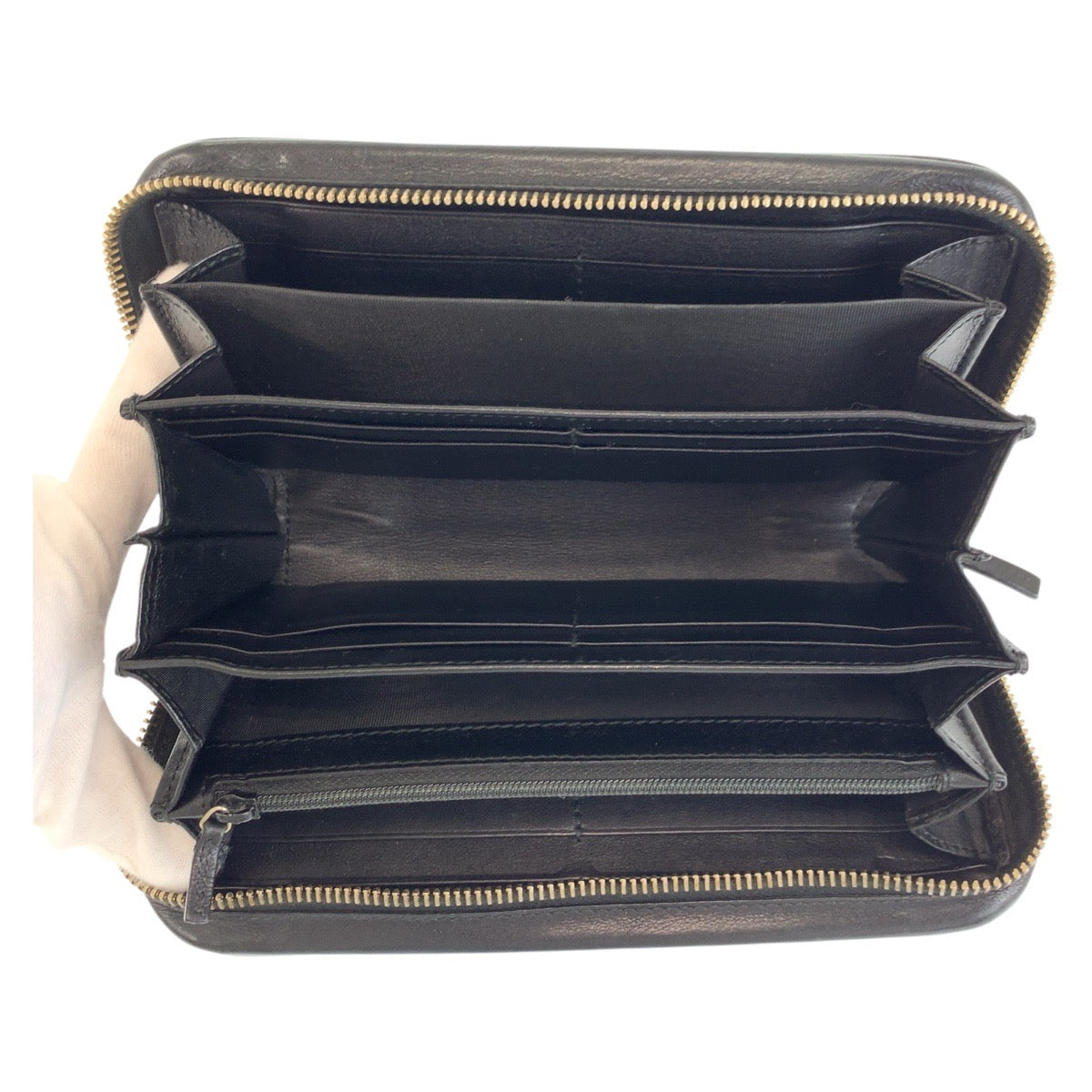 17926
GUCCI グッチ グッチシマ ブラック 黒 ゴールド金具 レザー 245915 長財布 ロングウォレット  メンズ