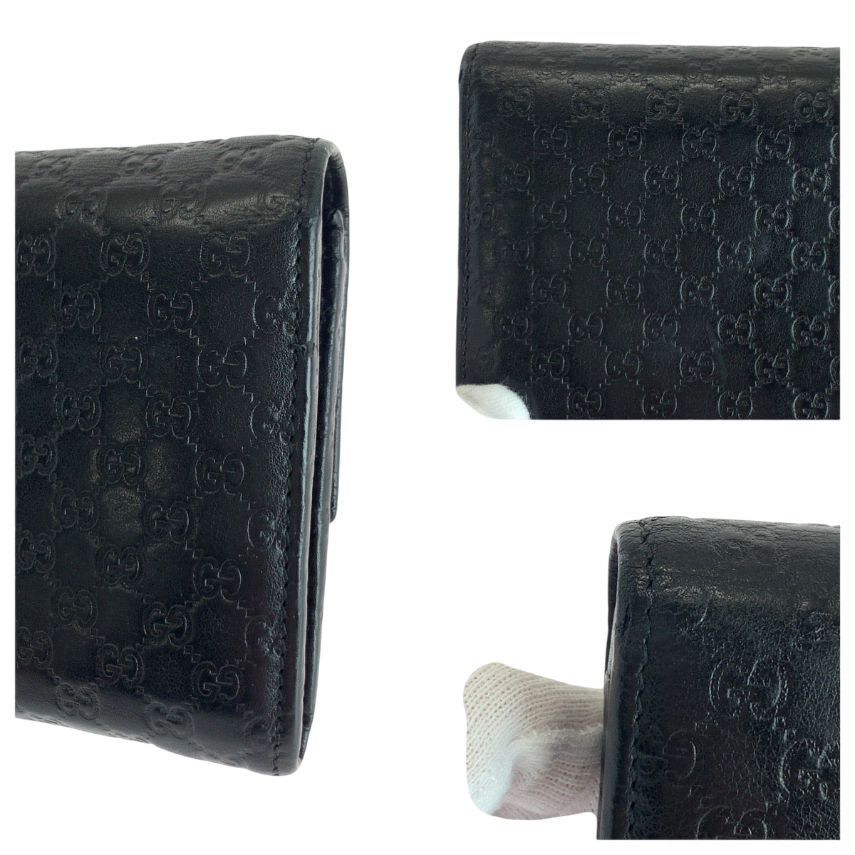 17927
GUCCI グッチ グッチシマ ブラック 黒 ゴールド金具 レザー 291099 長財布 ロングウォレット  メンズ ABP15