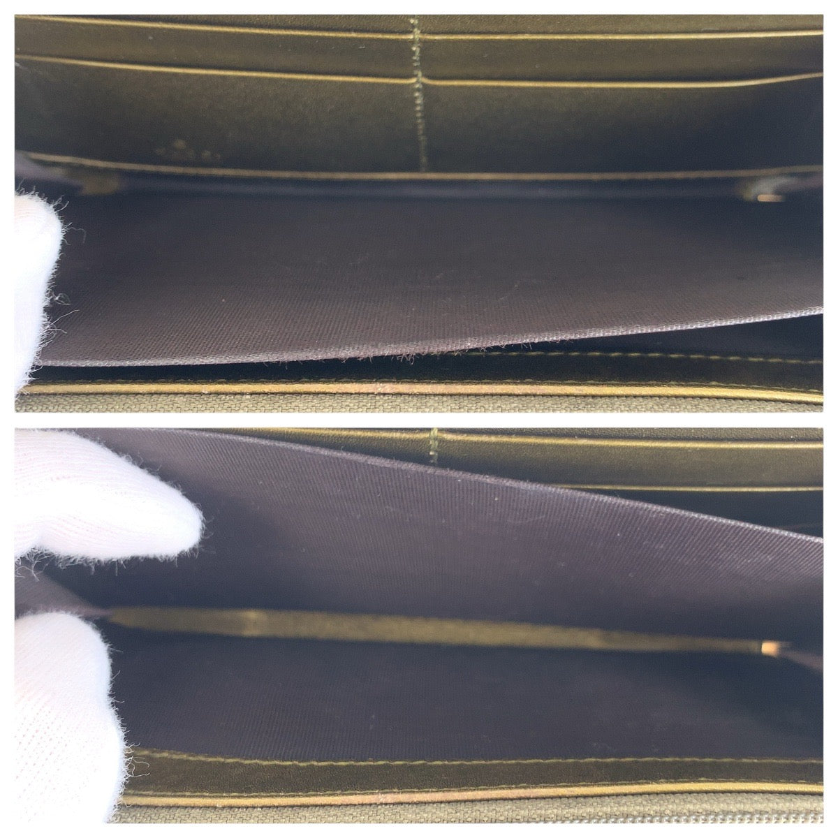 17928
GUCCI グッチ マイクログッチシマ ハート インターロッキング ゴールド エナメル / レザー 308005 長財布 ラウンドファスナー  レディース