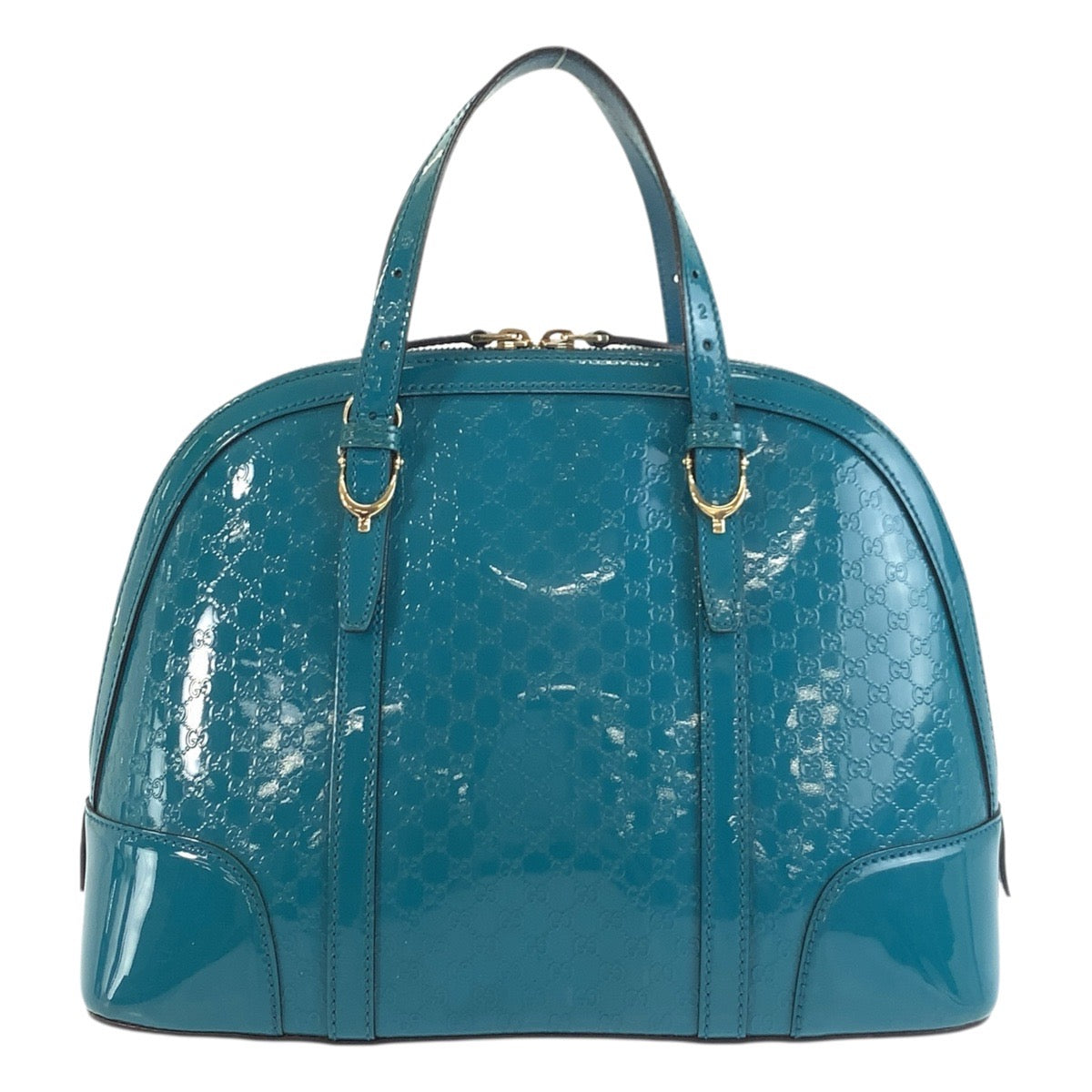 17932
GUCCI グッチ マイクログッチシマ グリーン ゴールド金具 エナメル 309617 ハンドバッグ ショルダーバッグ 2way  レディース ABP55