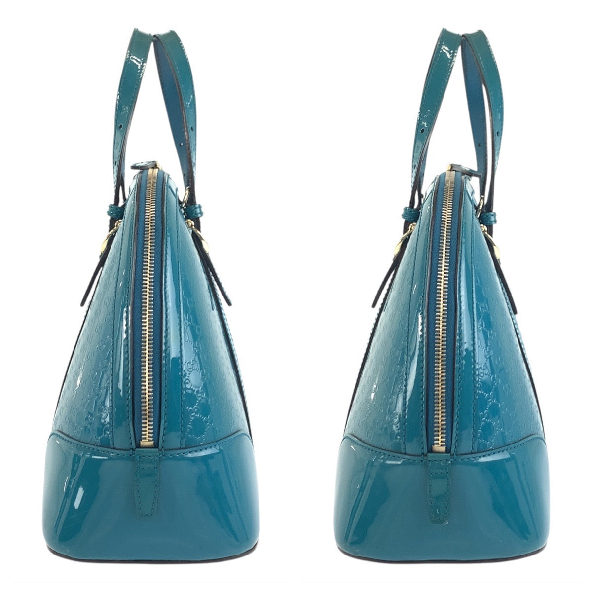17932
GUCCI グッチ マイクログッチシマ グリーン ゴールド金具 エナメル 309617 ハンドバッグ ショルダーバッグ 2way  レディース ABP55