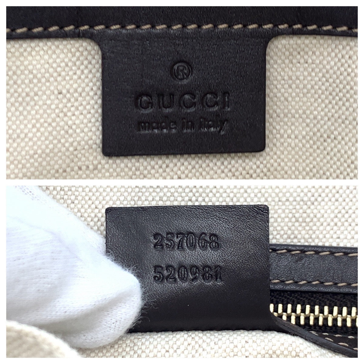 17933
GUCCI グッチ ラブリー ベージュ ブラウン ゴールド金具 GGキャンバス / レザー 257068 トートバッグ ショルダーバッグ  レディース ABP63